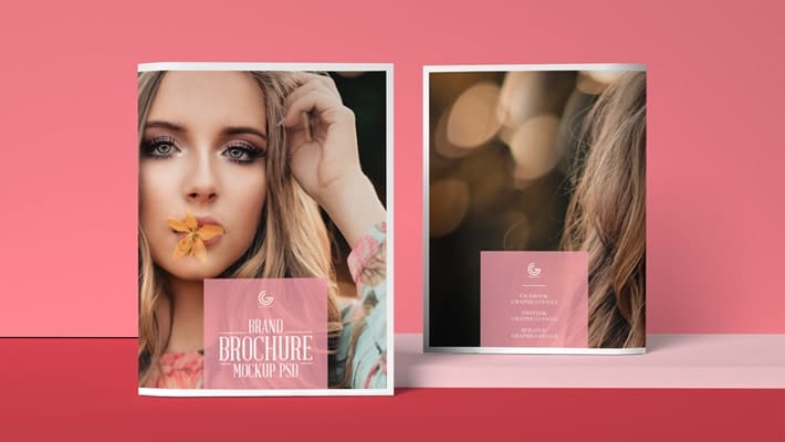 Free Brand Brochure Mockup PSD