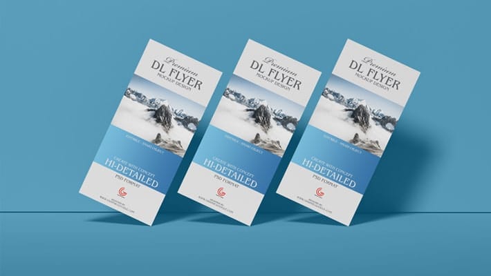 Free Brand Dl PSD Flyer Mockup Design