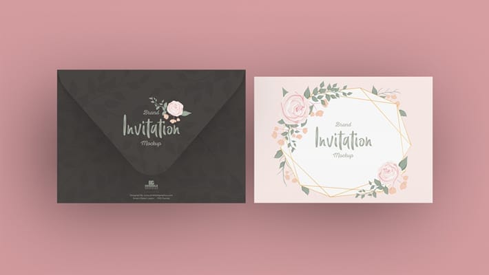 Free Brand Invitation Card Mockup