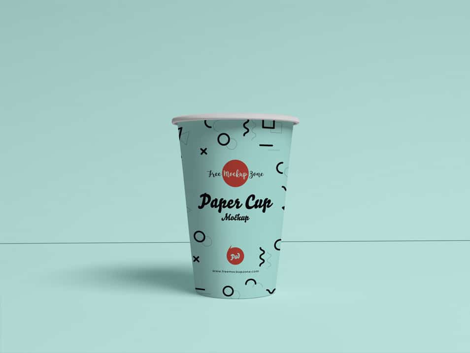 Free Brand Paper Cup Mockup PSD