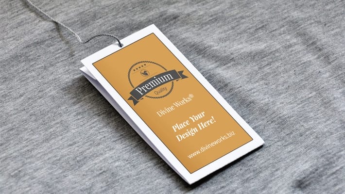 Free Cloth Tag Mockup