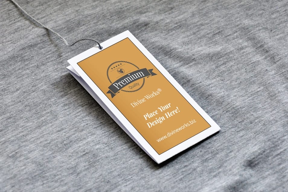 Free Cloth Tag Mockup