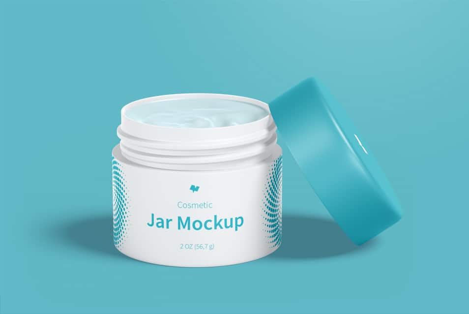 Free Cosmetic Jar Mockup