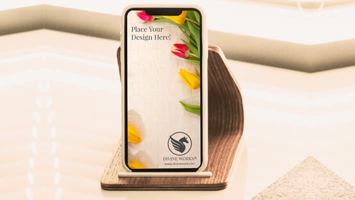 Free Docked iPhone XS Mockup