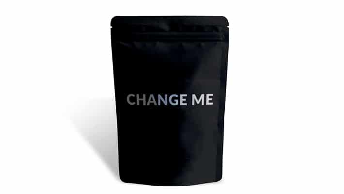 Free Foil Pouch PSD Mockup