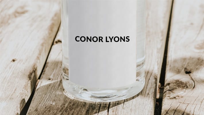 Free Glass Bottle Mockup