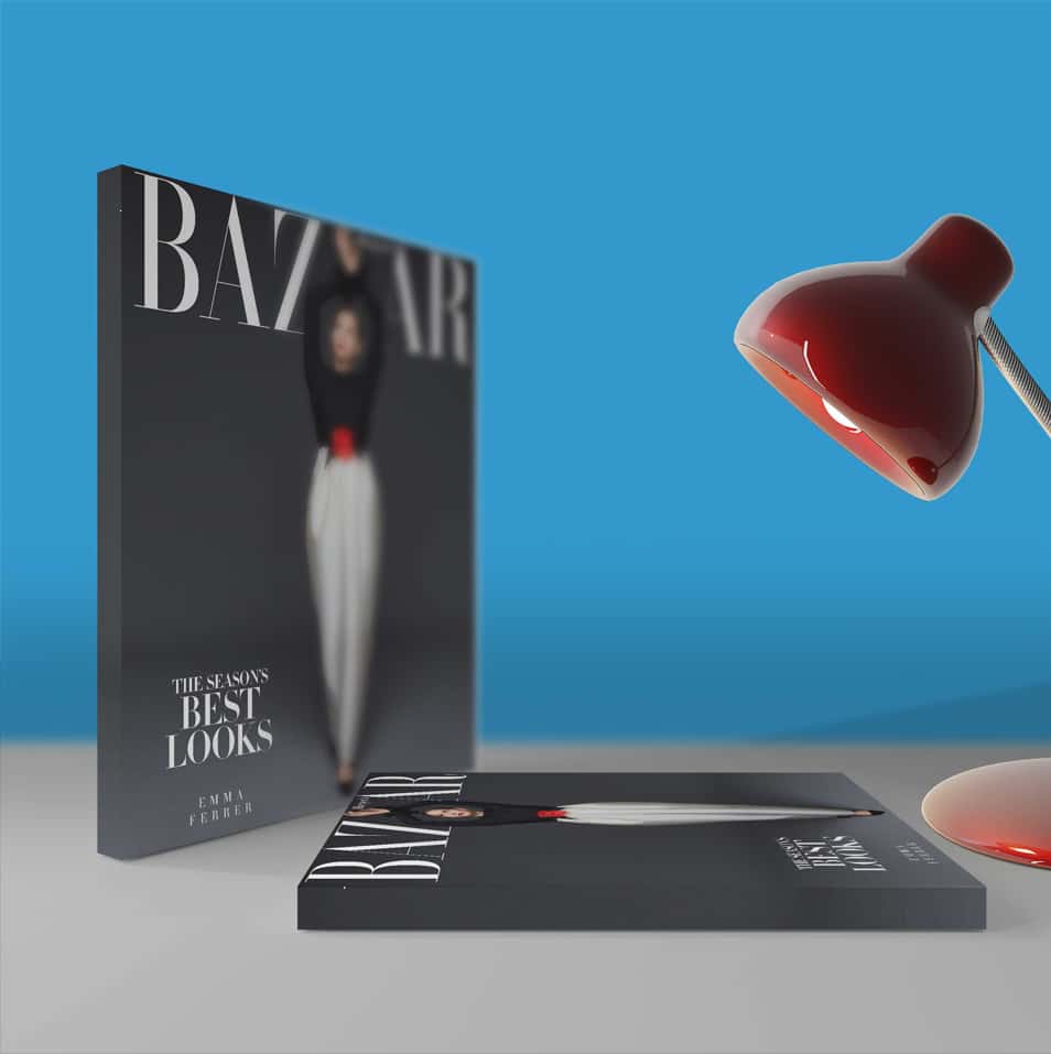 Free Magazine Lamp PSD Mockup