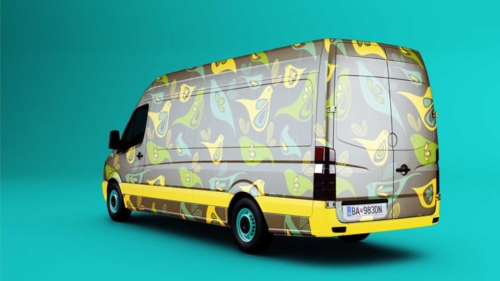 Free Mock-up Van Wrap Designs