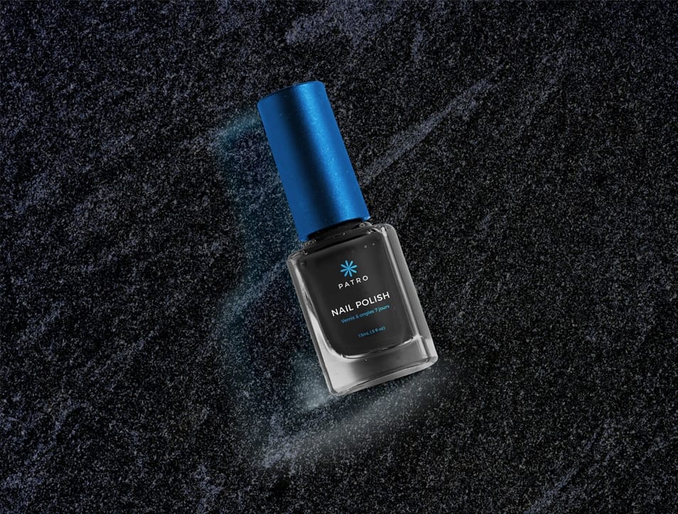 Free Nail Polish Bottle Mockup PSD
