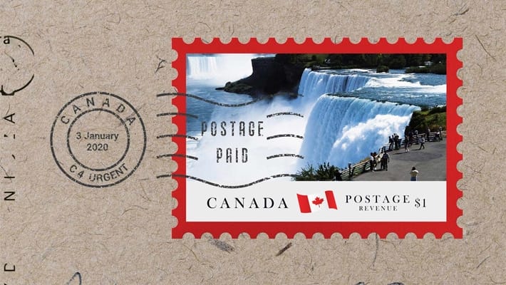 Free Postage Stamp Mockup PSD