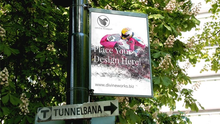 Free Street Sign Mockup