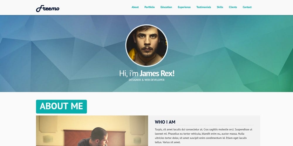 20+ Free HTML Resume Templates 2023 35 Freemo