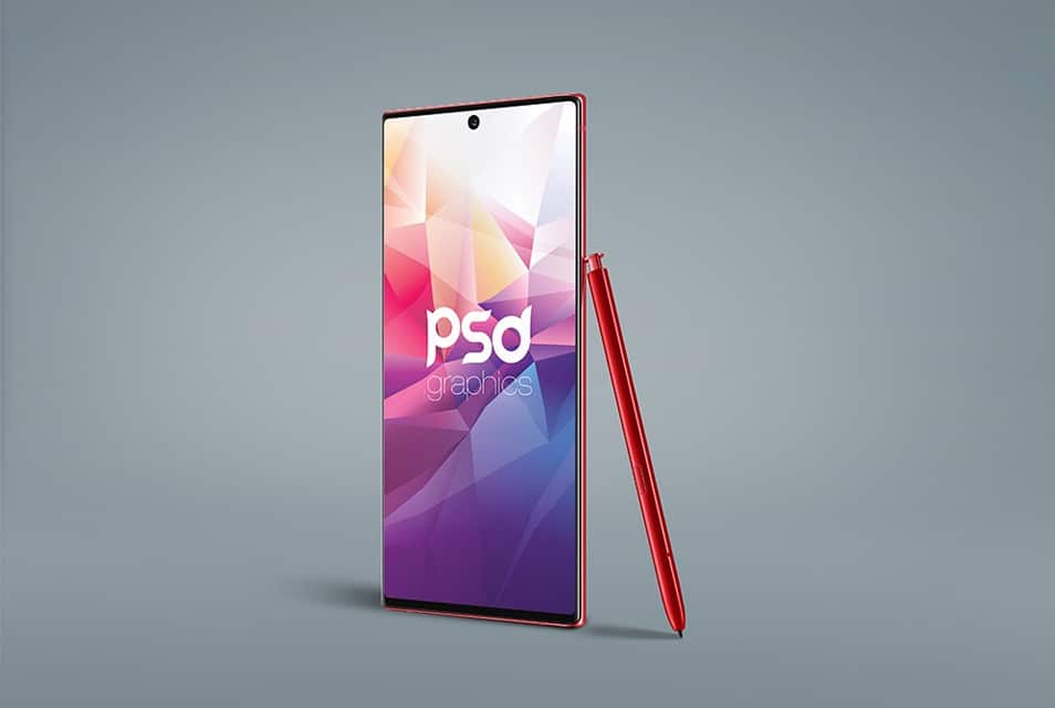 Galaxy Note 10 Mockup PSD
