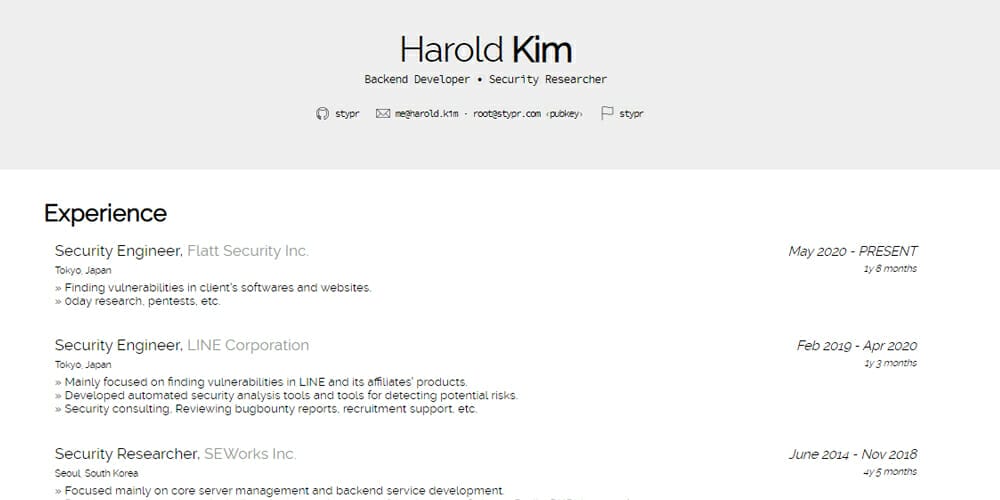 20+ Free HTML Resume Templates 2023