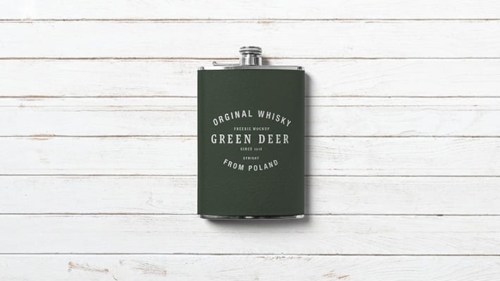 Hip Flask Mockup