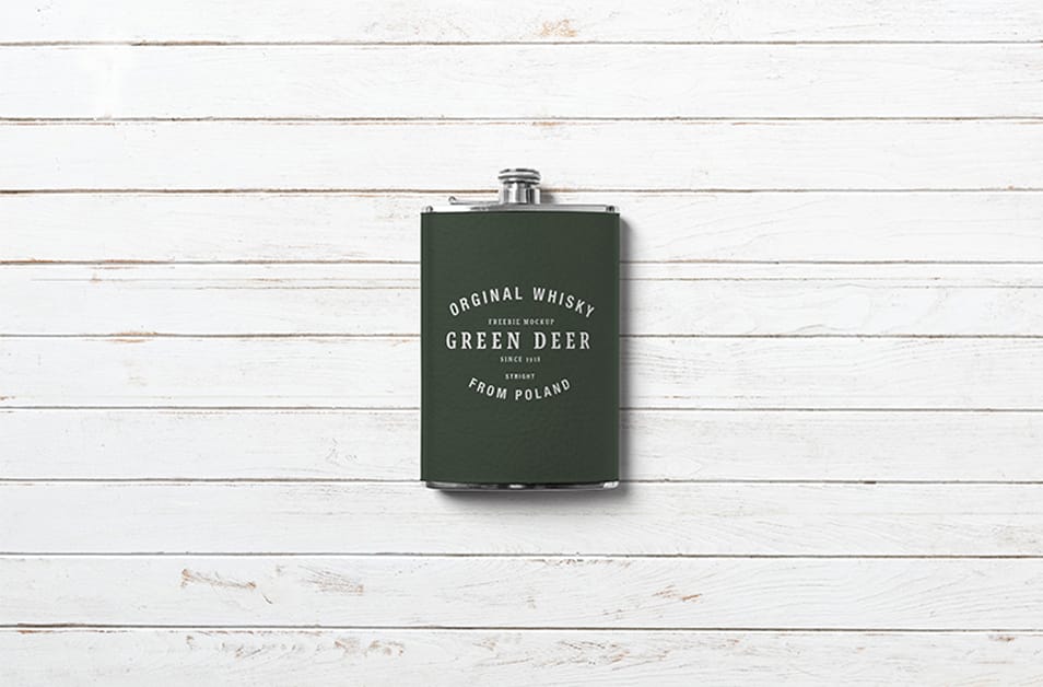 Hip Flask Mockup