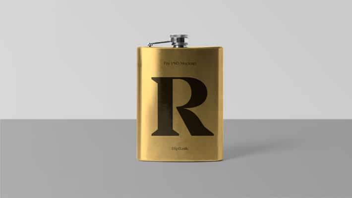 Hipflask PSD Mockup