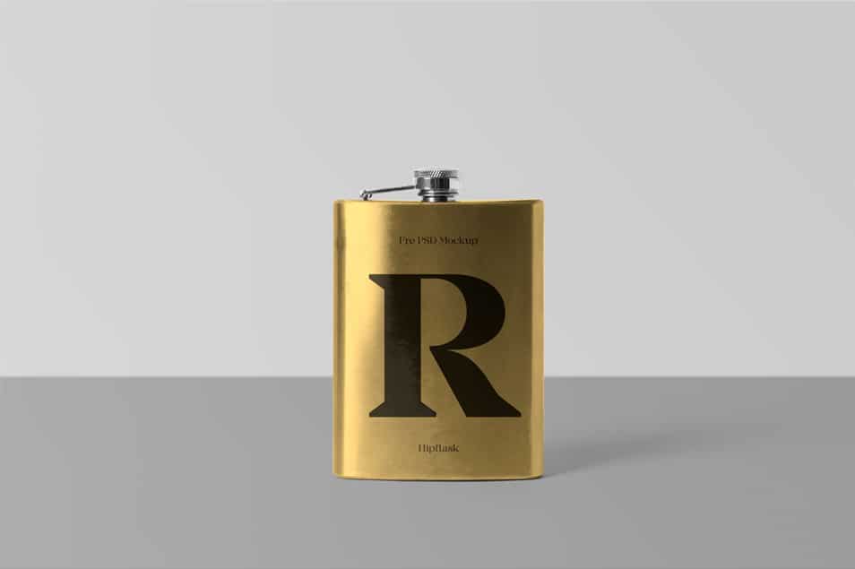 Hipflask PSD Mockup