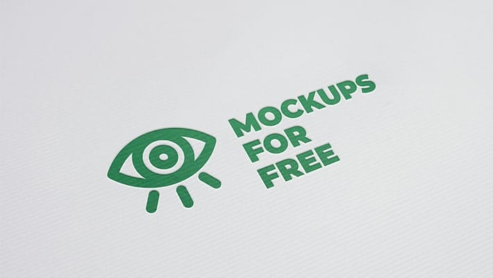 Logo Pressed On Paper