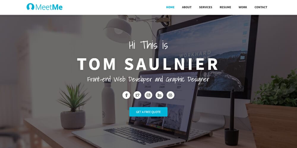 20+ Free HTML Resume Templates 2023 91 MeetMe