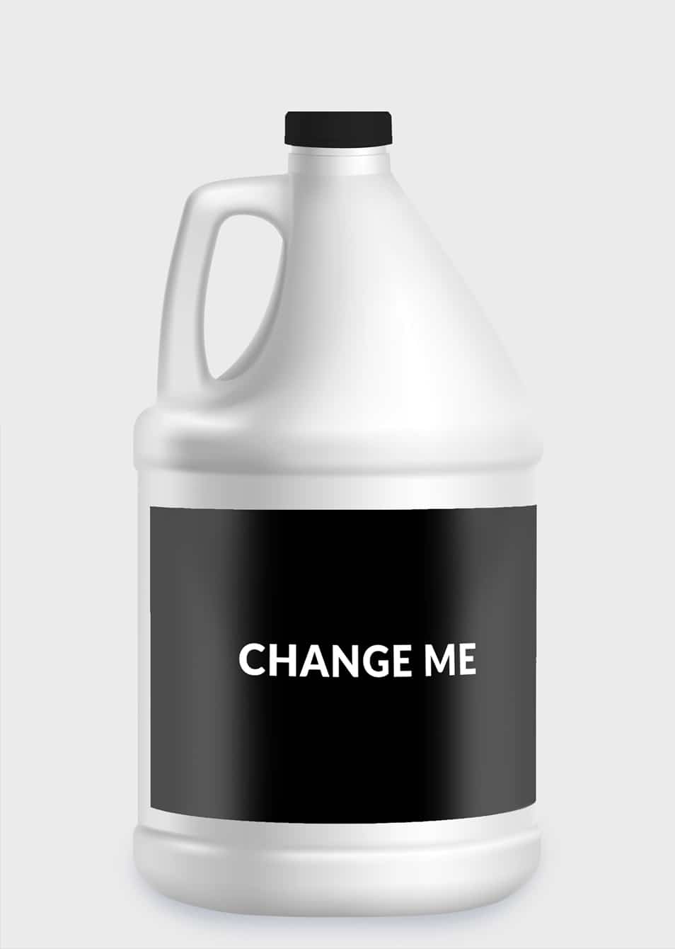 Plastic Chemical 5L Bottle PSD Mockup