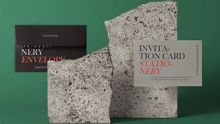 PSD Invitation Mockup Set