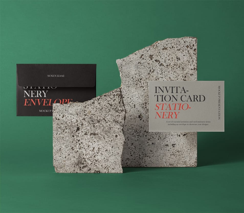 PSD Invitation Mockup Set