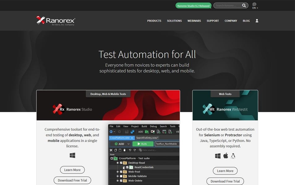 15+ Best Cross-Browser Testing Tools 2022 12 Ranorex - Cross-Browser Testing Tools