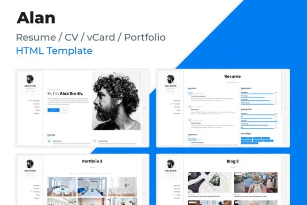 20+ Free HTML Resume Templates 2025