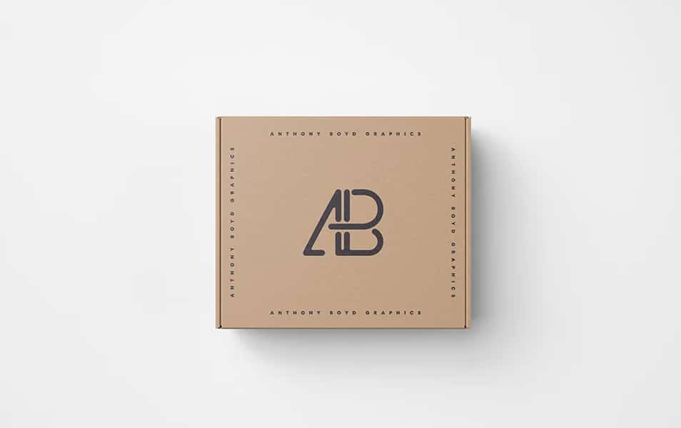 Top View Box Mockup