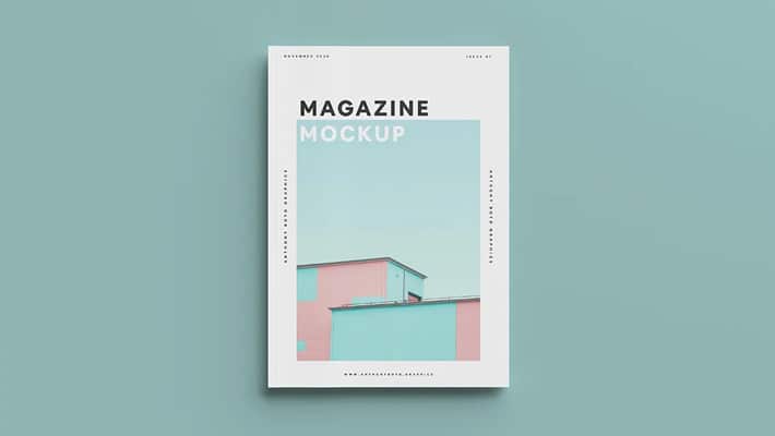 Top View Magazine Mockup