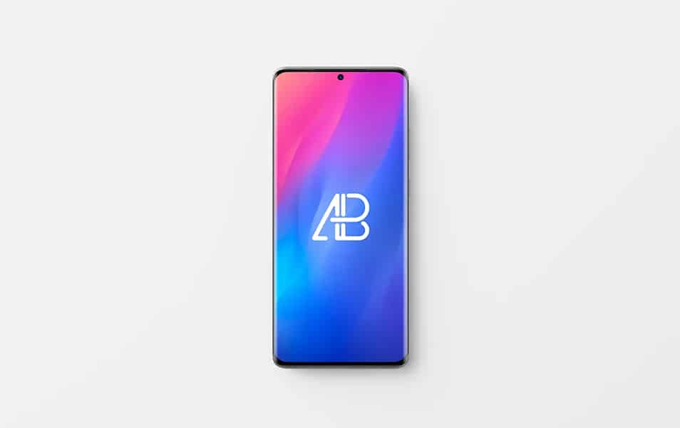 Top View Samsung Galaxy S20 Ultra Mockup