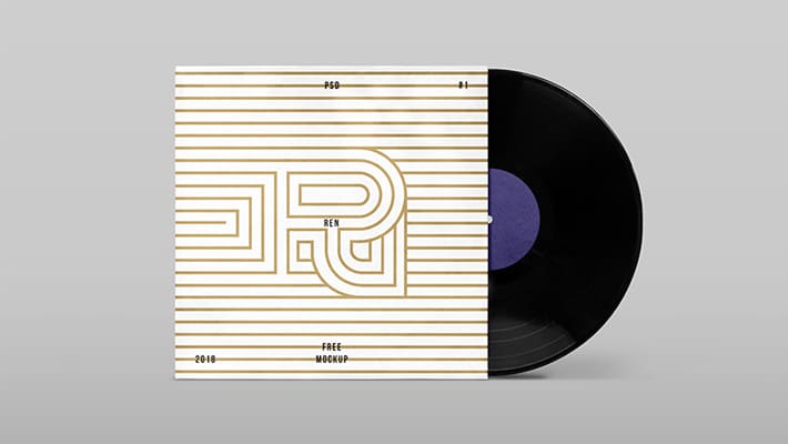 Vinyl Cover Mockup