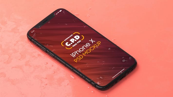 iPhone X Mockup Free PSD