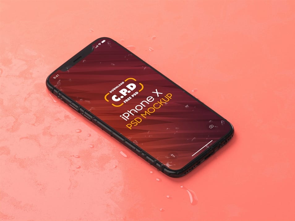 iPhone X Mockup Free PSD