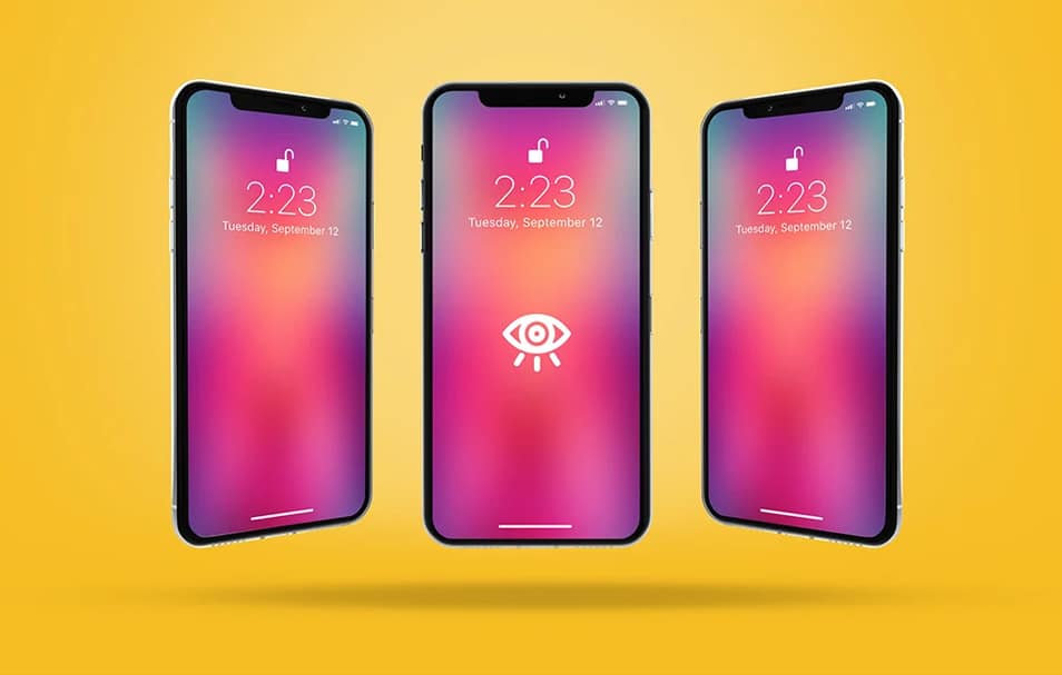 iPhone X With Three Views Mockup