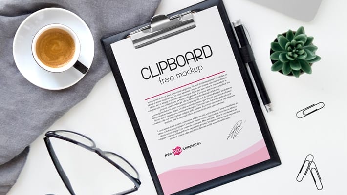 2 Free Clipboard Mockups