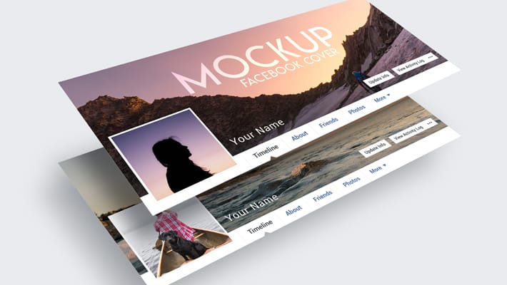 3 Free Facebook Cover Mock-ups in PSD