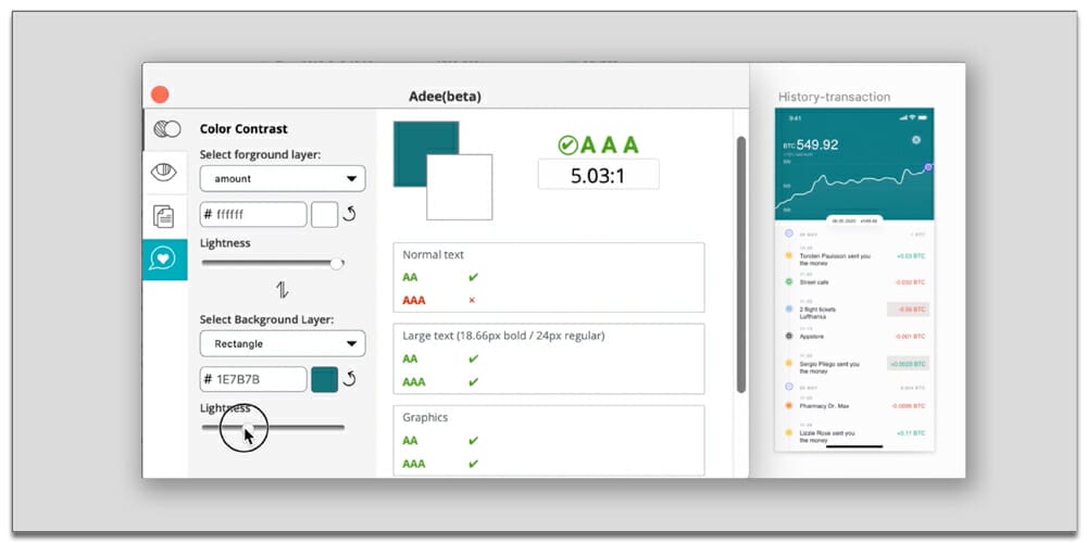 Adee Accessibility Plugin for Adobe XD