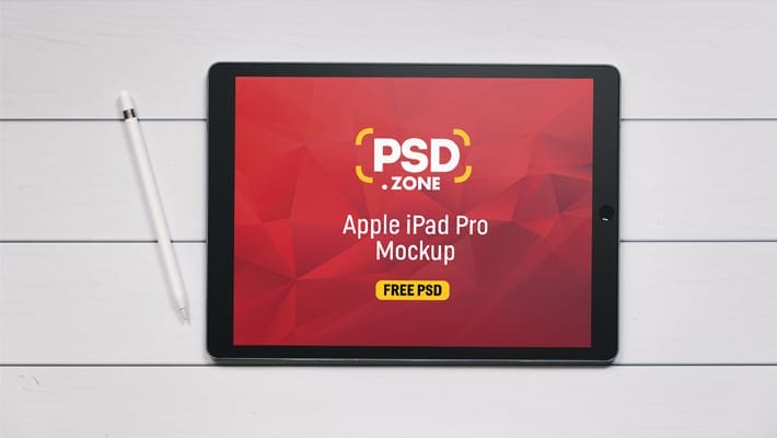 Apple iPad Pro Mockup Free PSD
