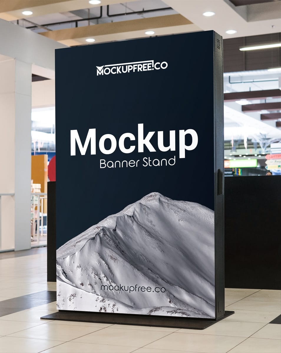 Banner Stand Free PSD Mockup