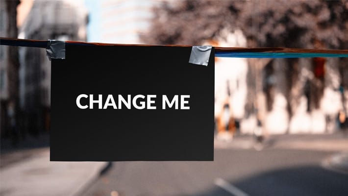 Banner Taped onto Rope PSD Mockup