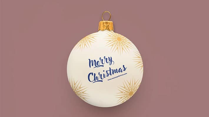 Christmas Bauble Mockup