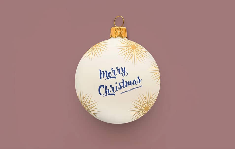 Christmas Bauble Mockup