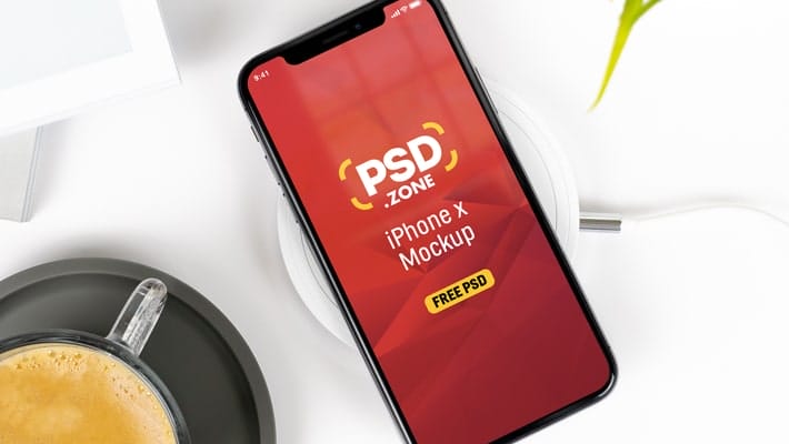 Clean iPhone X Mockup PSD