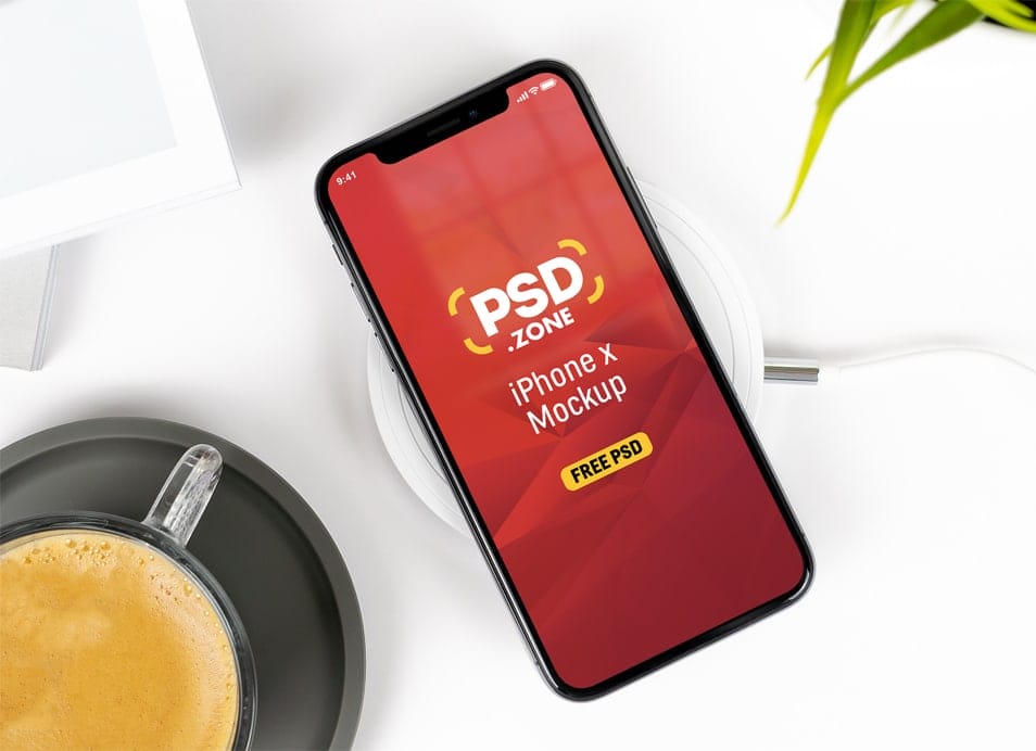 Clean iPhone X Mockup PSD
