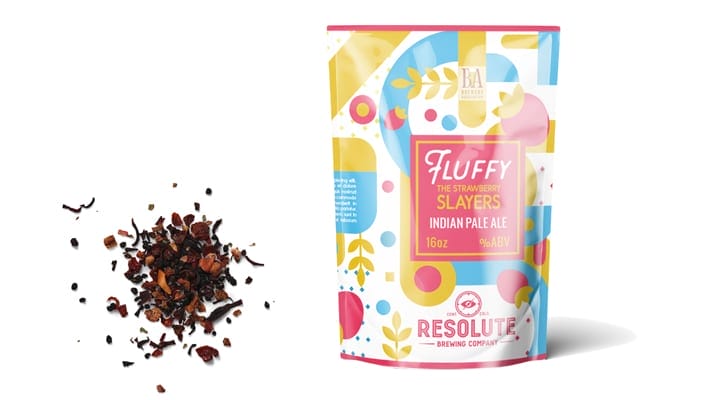 Colorful Sweet Pouch Label Mockup