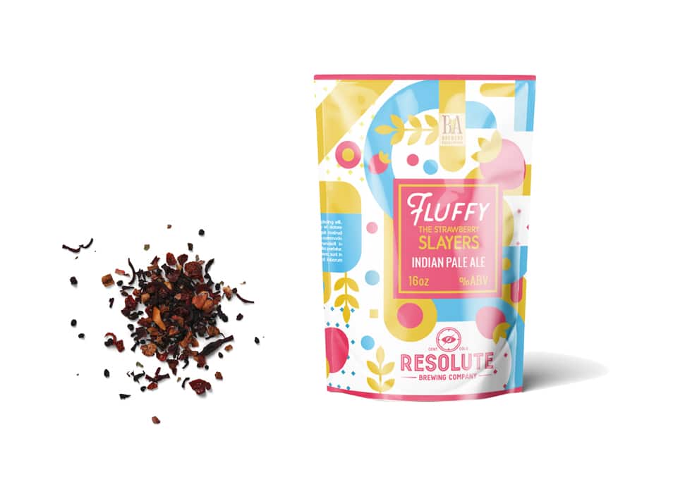 Colorful Sweet Pouch Label Mockup