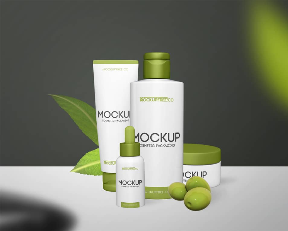 Cosmetic Packaging Free PSD Mockup