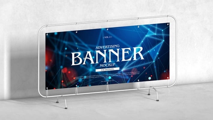 Free Advertising Banner Mockup